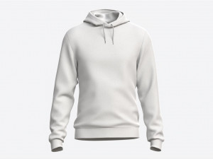 Hoodie for Men Mockup 01 White 3D Модель