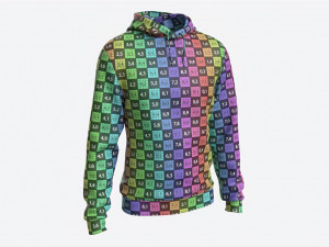 Hoodie for Men Mockup 01 White 3D Модель