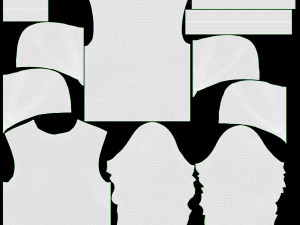 Hoodie for Men Mockup 01 White 3D Модель