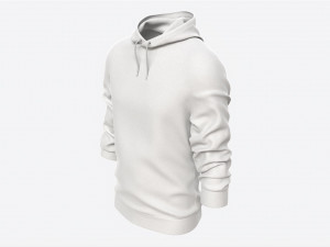 Hoodie for Men Mockup 02 Black 3D Model