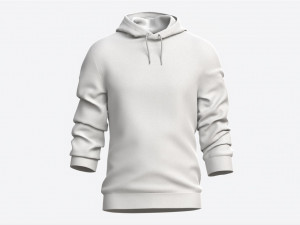 Hoodie for Men Mockup 02 Black 3D Model