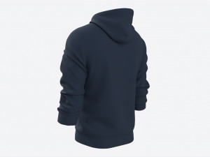 Hoodie for Men Mockup 02 Navy 3Dモデル