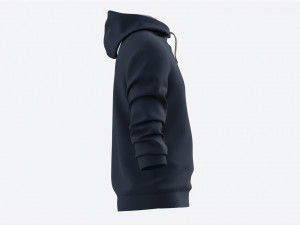 Hoodie for Men Mockup 02 Navy 3Dモデル