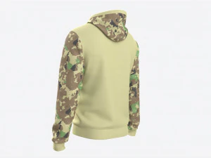 Hoodie with Pockets for Men Mockup 01 3D Model