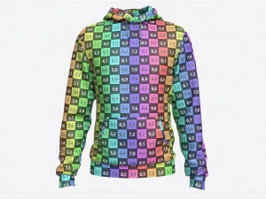 Hoodie with Pockets for Men Mockup 01 3D Model