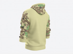 Hoodie with Pockets for Men Mockup 02 3D Модель