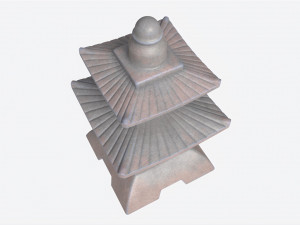 Japanese Stone Garden Lantern 01 3D Модель
