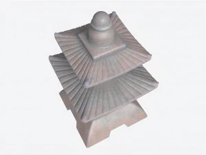 Japanese Stone Garden Lantern 01 3D Model