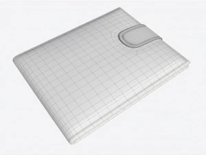 Leather Wallet for Men 01 3D Model