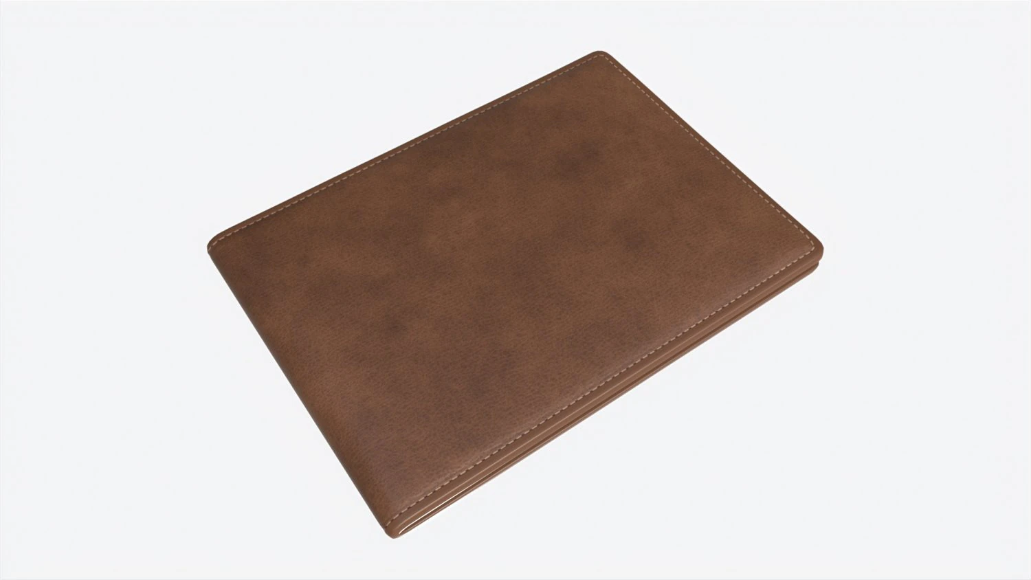 Leather Wallet for Men 02 3D Model .c4d .max .obj .3ds .fbx .stl .blend 