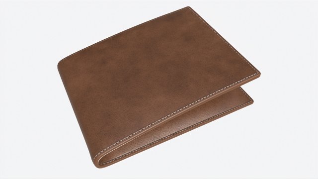 Leather Wallet for Men 02 with Banknotes Modelo 3D .c4d .max .obj .3ds .fbx .stl .blend 