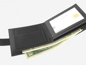 Leather Wallet for Men Unfolded 01 3Dモデル