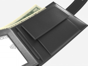 Leather Wallet for Men Unfolded 01 3Dモデル