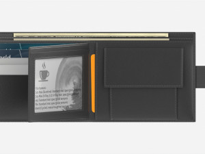 Leather Wallet for Men Unfolded 02 Modelo 3D