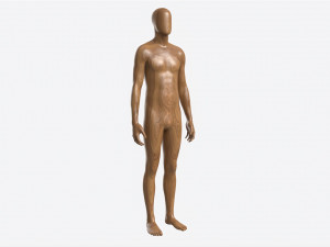 Male Full Body Mannequin Wooden Modelo 3D