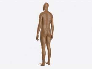 Male Full Body Mannequin Wooden Modelo 3D