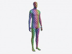 Male Full Body Mannequin Wooden Modelo 3D