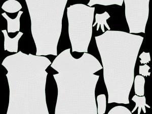 Manekin Seluruh Tubuh Pria dari Kayu Model 3D