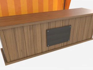 Market Fair Stall with Canopy 02 3D Model