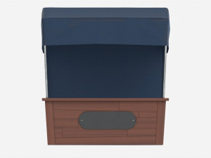 Market Fair Stall with Canopy 03 Modelo 3D