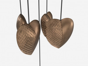 Metal Tube Wind Chimes Feng Shui Modelo 3D