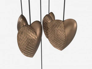 金属管風鈴風水 3Dモデル