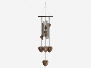 Metal Tube Wind Chimes Feng Shui Modelo 3D