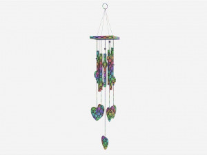 Metal Tube Wind Chimes Feng Shui Modelo 3D