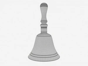 Sino de m&atilde;o de lat&atilde;o antigo Modelo 3D