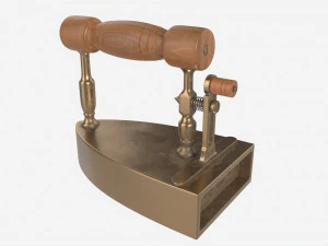 Old Charcoal Iron 3D Model
