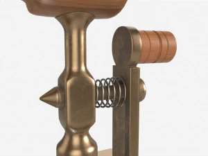 Old Charcoal Iron 3D Model