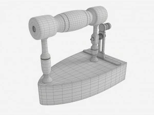 Old Charcoal Iron 3D Model