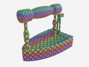 Old Charcoal Iron 3Dモデル