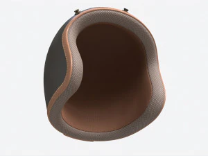 Capacete de scooter vintage de rosto aberto Modelo 3D