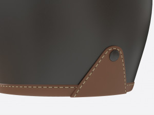 Open Face Vintage Scooter Helmet 3D 模型