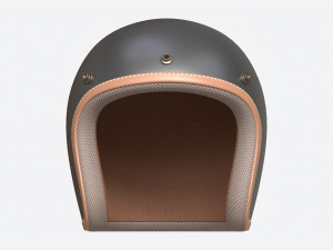 Open Face Vintage Scooter Helmet 3D 模型