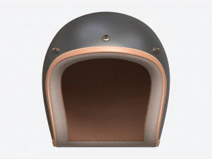 Capacete de scooter vintage de rosto aberto Modelo 3D