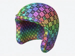 Capacete de scooter vintage de rosto aberto Modelo 3D
