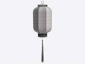 Oriental Traditional Hanging Paper Lantern 02 3D Model