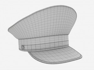 Peaked Cap Casual 3D 模型