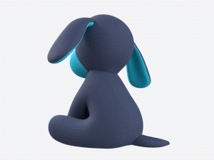 Puppy Toy Soft Blue 3D 模型