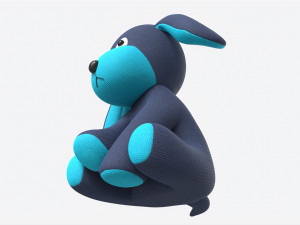 Puppy Toy Soft Blue 3D 模型