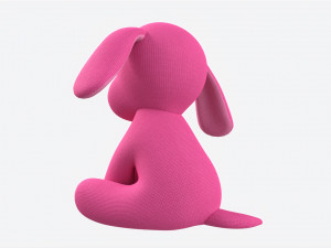 Puppy Toy Soft Pink 3D Model