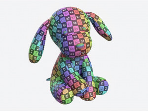 Puppy Toy Soft Pink 3D Model