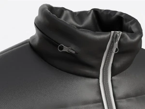 Quilted Jacket for Men Mockup Black 3D Model