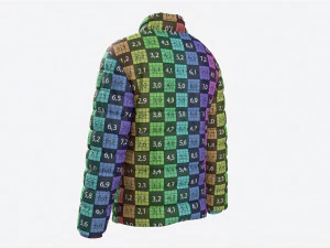 Quilted Jacket for Men Mockup Black 3D Model