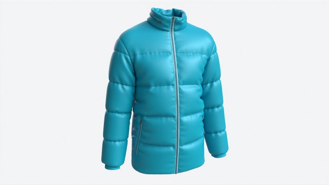 Mens light blue puffer jacket online
