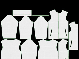 Quilted Jacket for Men Mockup Yellow 3D Model