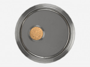 Smoking Pipe Ashtray Silver 3D मॉडल
