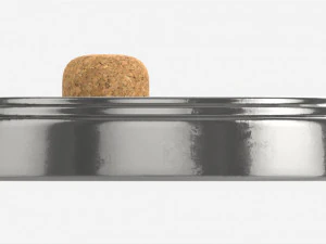 Smoking Pipe Ashtray Silver 3D Model